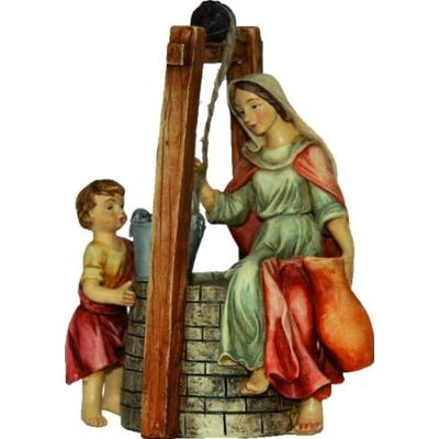 Unbekannt Brunnen mit Magd und Kind, geeignet für 10cm Figuren Unbekannt Brunnen mit Magd und Kind, geeignet für 10cm Figuren