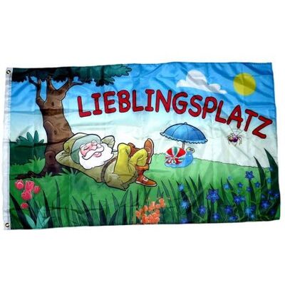 FahnenMax Fahne/Flagge Lieblingsplatz Garten 90 x 150 cm FahnenMax Fahne/Flagge Lieblingsplatz Garten 90 x 150 cm