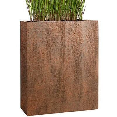 Pflanzwerk ® Pflanzkübel Fiberglas Divider Rost Braun 72x60x25cm XXL *Frostbeständig* *UV-Schutz* *Qualitätsware* Pflanzwerk ® Pflanzkübel Fiberglas Divider Rost Braun 72x60x25cm XXL *Frostbeständig* *UV-Schutz* *Qualitätsware*