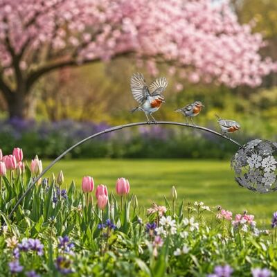 Generic Rotkehlchen-Gartenstecker aus Metall, wetterbeständig, für Blumenbeete Rustikale Löwenzahn-Skulptur, nicht verblassende Outdoor-Ornament für Rasen, Terrasse, Gehweg, Innenhof, Gedenkdekoration Generic Rotkehlchen-Gartenstecker aus Metall, wetterbeständig, für Blumenbeete Rustikale Löwenzahn-Skulptur, nicht verblassende Outdoor-Ornament für Rasen, Terrasse, Gehweg, Innenhof, Gedenkdekoration