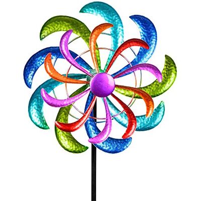 formano Farbenfrohes Windrad 124x30 cm Gartenstecker Windspiel Gartendeko Blumenstecker formano Farbenfrohes Windrad 124x30 cm Gartenstecker Windspiel Gartendeko Blumenstecker