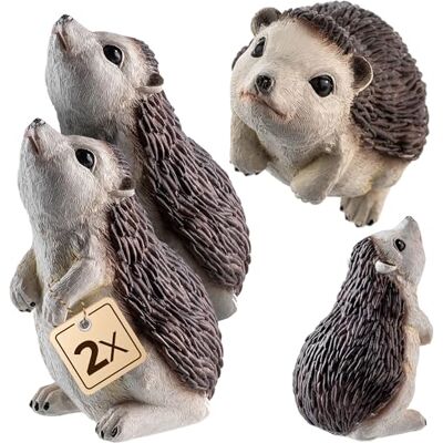KADAX 2er Set Dekofigur Igel, 8.3 x 7.8 x 12 cm, Gartenfigur aus Kunststoff, wetterfeste Gartendekoration für draußen, Herbst Tierfigur für Garten, Gartendeko KADAX 2er Set Dekofigur Igel, 8.3 x 7.8 x 12 cm, Gartenfigur aus Kunststoff, wetterfeste Gartendekoration für draußen, Herbst Tierfigur für Garten, Gartendeko