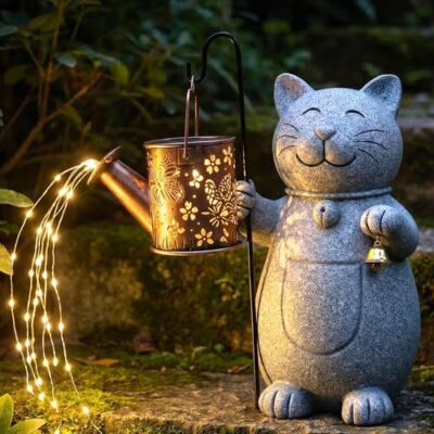 inyeskon Katze Garten Deko, Katzen Geschenke für Frauen Mama, Garten Balkon Terrassen Deko Außen mit Solar Laterne Gartendeko für Draußen Wetterfest Gartenfiguren Gartenstatuen für Geburtstag Weihnachten inyeskon Katze Garten Deko, Katzen Geschenke für Frauen Mama, Garten Balkon Terrassen Deko Außen mit Solar Laterne Gartendeko für Draußen Wetterfest Gartenfiguren Gartenstatuen für Geburtstag Weihnachten