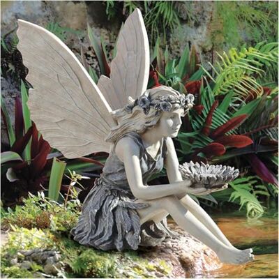 CHJIEJIE Gartendeko Ornament Sitzen Magische Fee, Sitzende Elfen Gartenfiguren Tudor und Turek Statue, Harz Handwerk Landschaftsbau Hof Dekoration Garten Statue Elf Statue Figur Fee Fairy CHJIEJIE Gartendeko Ornament Sitzen Magische Fee, Sitzende Elfen Gartenfiguren Tudor und Turek Statue, Harz Handwerk Landschaftsbau Hof Dekoration Garten Statue Elf Statue Figur Fee Fairy