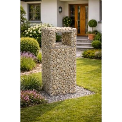 ESTEXO Gabionenpfosten Gabionenkorb Pflanzkasten Steingabione Drahtgitter Steinkorb Pflanzkorb Gabione Drahtkorb Säule (50x50x120 cm) ESTEXO Gabionenpfosten Gabionenkorb Pflanzkasten Steingabione Drahtgitter Steinkorb Pflanzkorb Gabione Drahtkorb Säule (50x50x120 cm)