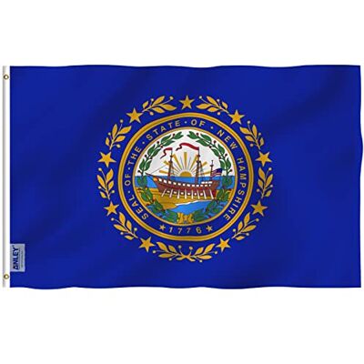 Anley Fly Breeze 3x5 Fuß New Hampshire State Flagge Lebendige Farbe und UV-beständig Canvas Header und doppelt genäht New Hampshire NH Flags Polyester mit Messingösen 3 X 5 Ft Anley Fly Breeze 3x5 Fuß New Hampshire State Flagge Lebendige Farbe und UV-beständig Canvas Header und doppelt genäht New Hampshire NH Flags Polyester mit Messingösen 3 X 5 Ft
