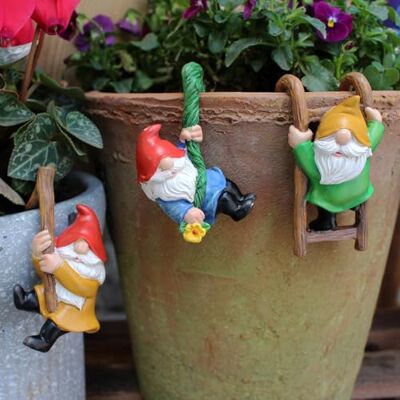 RZXBB 3 Stück Hängende Gartenzwerg Miniteich Deko, Kletternde Zwerge Gartenfiguren Harz Gartendeko Zwerg Dekoration, Handwerk Gartenzwerg Charakter Bonsai Zubehör Für Garten Balkon Terrasse RZXBB 3 Stück Hängende Gartenzwerg Miniteich Deko, Kletternde Zwerge Gartenfiguren Harz Gartendeko Zwerg Dekoration, Handwerk Gartenzwerg Charakter Bonsai Zubehör Für Garten Balkon Terrasse