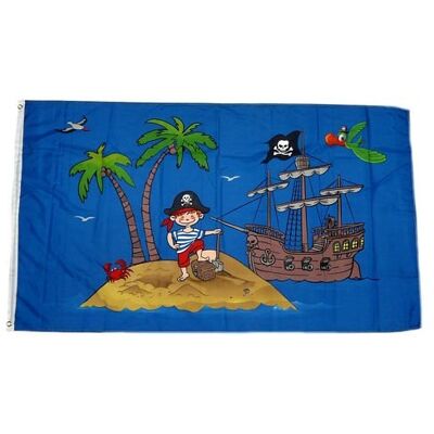 FahnenMax Flagge/Fahne Piratenschiff Schatzinsel Pirat 90 x 150 cm Hissflagge FahnenMax Flagge/Fahne Piratenschiff Schatzinsel Pirat 90 x 150 cm Hissflagge