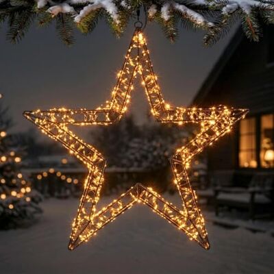 Spetebo Metall Leuchtstern mit Twinkle Effekt für Außen mit Timer 36 cm Stern Deko Leuchte schwarz 800 LEDs extra warmweiß zum Hängen mit Dimmer Weihnachten Advent Garten Beleuchtung mit Stecker Spetebo Metall Leuchtstern mit Twinkle Effekt für Außen mit Timer 36 cm Stern Deko Leuchte schwarz 800 LEDs extra warmweiß zum Hängen mit Dimmer Weihnachten Advent Garten Beleuchtung mit Stecker