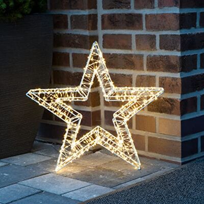 Spetebo LED Metall Stern 52 cm Weiß 800 LED Außen Weihnachtsstern Weihnachtsbeleuchtung für Außen, Garten Deko, Leuchtstern Weihnachtsstern, Outdoor beleuchtet Spetebo LED Metall Stern 52 cm Weiß 800 LED Außen Weihnachtsstern Weihnachtsbeleuchtung für Außen, Garten Deko, Leuchtstern Weihnachtsstern, Outdoor beleuchtet