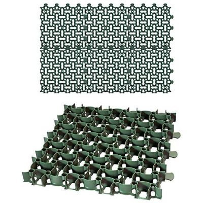 BigDean 6 Rasengitter Paddockplatte 50x50 cm Reitplatzmatten 1,5 m² grün Rasenmatten Rasenwaben Kiesgitter Parkplatzrasen extrem Robust bis 16 Tonnen belastbar BigDean 6 Rasengitter Paddockplatte 50x50 cm Reitplatzmatten 1,5 m² grün Rasenmatten Rasenwaben Kiesgitter Parkplatzrasen extrem Robust bis 16 Tonnen belastbar