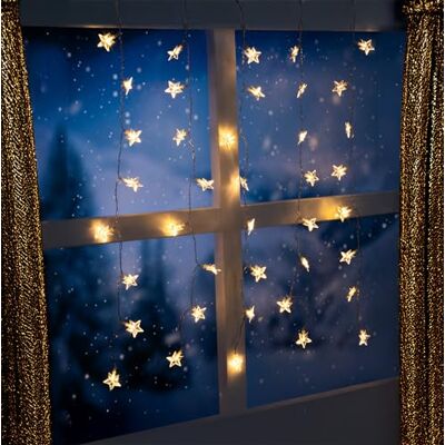 Spetebo LED Sternenvorhang warm weiß mit Timer für Außen und Innen 80 x 60 cm Lichterkette mit 40 Sternen Batterie betrieben Weihnachten Advent Outdoor Stern Lichterkette Deko Beleuchtung Spetebo LED Sternenvorhang warm weiß mit Timer für Außen und Innen 80 x 60 cm Lichterkette mit 40 Sternen Batterie betrieben Weihnachten Advent Outdoor Stern Lichterkette Deko Beleuchtung