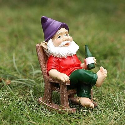 FOKH Gartenzwerg, Außendekoration, Gartenschmuck, Zwerg, Cartoon Garten, Kunstharz, Handwerk, Familiendeko, Märchengarten, Miniatur, Gartenfiguren, für den Garten FOKH Gartenzwerg, Außendekoration, Gartenschmuck, Zwerg, Cartoon Garten, Kunstharz, Handwerk, Familiendeko, Märchengarten, Miniatur, Gartenfiguren, für den Garten