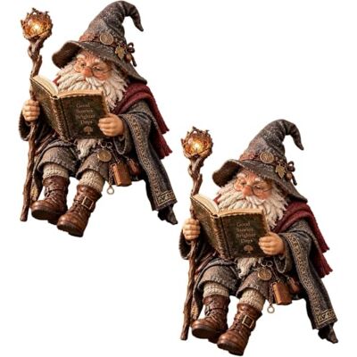 Generic Wandernder Gelehrter Zwerg, Verzauberter Lese-Wizard Figur Lese-Zwerg für Bücherfreunde mit detailreicher Resin-Arbeit – Fantasy-Wizard Statue für Bibliothek, Schreibtisch, Kamin Generic Wandernder Gelehrter Zwerg, Verzauberter Lese-Wizard Figur Lese-Zwerg für Bücherfreunde mit detailreicher Resin-Arbeit – Fantasy-Wizard Statue für Bibliothek, Schreibtisch, Kamin