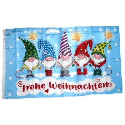 FahnenMax Fahne/Flagge Frohe Weihnachten Wichtel 90 x 150 cm FahnenMax Fahne/Flagge Frohe Weihnachten Wichtel 90 x 150 cm