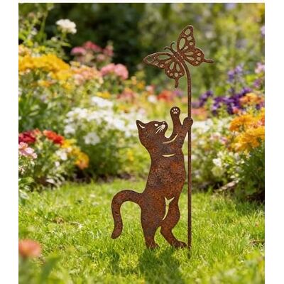Generic RHHGOPM 通用 Rostiges Katze Gartenstecker- Höhe 41cm tolle gartendeko aus Rost-Metall, deko rostoptik, Rostfiguren Tiere, Metall Rost Gartendeko Edelrost rostiger Beetstecker Generic RHHGOPM 通用 Rostiges Katze Gartenstecker- Höhe 41cm tolle gartendeko aus Rost-Metall, deko rostoptik, Rostfiguren Tiere, Metall Rost Gartendeko Edelrost rostiger Beetstecker