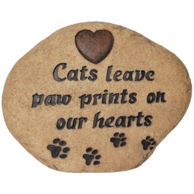 Vivid Arts Leaves Paw Prints Gedenkstein für Katzen Vivid Arts Leaves Paw Prints Gedenkstein für Katzen