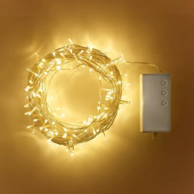 Lights4fun 200er LED Lichterkette warmweiß transparentes Kabel Timer Innen Außen Lichterkette für Außen mit Timer Weihnachtsbeleuchtung außen warmweiß Outdoor Weihnachten Deko Lights4fun 200er LED Lichterkette warmweiß transparentes Kabel Timer Innen Außen Lichterkette für Außen mit Timer Weihnachtsbeleuchtung außen warmweiß Outdoor Weihnachten Deko