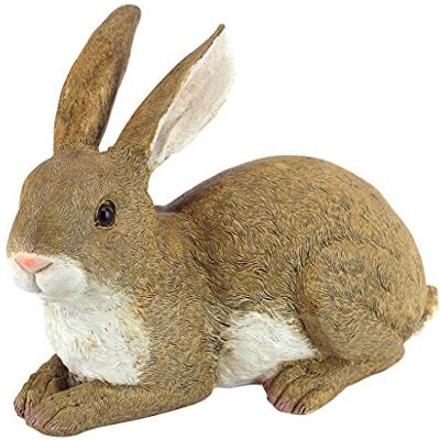 Design Toscano Bashful, der liegende Hase, Liegende Hasenfigur Design Toscano Bashful, der liegende Hase, Liegende Hasenfigur