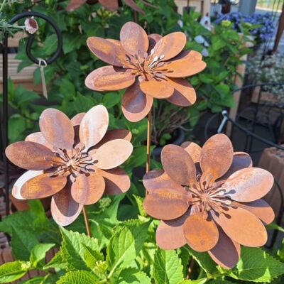 Generic Rostige Gartendeko Cortenstahl, Wetterfeste Gartenstecker Metall Blume Rostiges Gartendekor,Vintage Rost Deko für Garten Beet Topf und Außenbereich, Naturrost Beetstecker Frühlingsdeko für Draußen Generic Rostige Gartendeko Cortenstahl, Wetterfeste Gartenstecker Metall Blume Rostiges Gartendekor,Vintage Rost Deko für Garten Beet Topf und Außenbereich, Naturrost Beetstecker Frühlingsdeko für Draußen