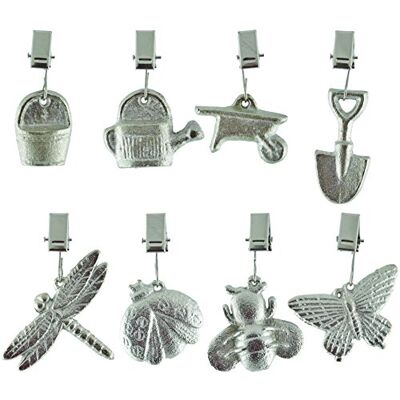 Esschert Design TW31 Tischdeckenbeschwerer, 8 Stück mit Insekten-Designs und Garten-Designs, 100 % Stoff, 8 Stück, Naturthema/Rustikal, Plissiert, 10.16 cm x 5.33 cm, Matt, Outdoor Esschert Design TW31 Tischdeckenbeschwerer, 8 Stück mit Insekten-Designs und Garten-Designs, 100 % Stoff, 8 Stück, Naturthema/Rustikal, Plissiert, 10.16 cm x 5.33 cm, Matt, Outdoor