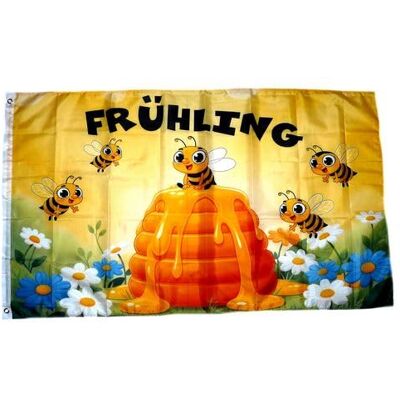 FahnenMax Fahne Flagge Frühling Bienen Honig 60 x 90 cm FahnenMax Fahne Flagge Frühling Bienen Honig 60 x 90 cm