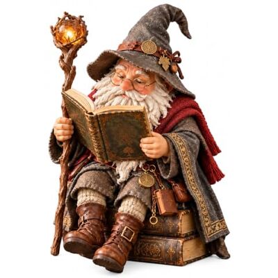 Generic Wandernder Gelehrter Zwerg, Verzauberter Lese-Wizard Figur Lese-Zwerg für Bücherfreunde mit detailreicher Resin-Arbeit – Fantasy-Wizard Statue für Bibliothek, Schreibtisch, Kamin Generic Wandernder Gelehrter Zwerg, Verzauberter Lese-Wizard Figur Lese-Zwerg für Bücherfreunde mit detailreicher Resin-Arbeit – Fantasy-Wizard Statue für Bibliothek, Schreibtisch, Kamin