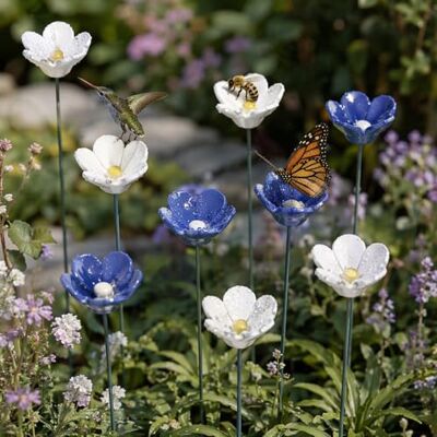 Generic Blume Bienentränke für den Garten,Keramik Blumen Insektentränke auf Stab Blüte Gartenstecker Garten Geschenk Futternapf Für Honig, Spenders,Outdoor, Hof, Terrasse(12 Stück) Generic Blume Bienentränke für den Garten,Keramik Blumen Insektentränke auf Stab Blüte Gartenstecker Garten Geschenk Futternapf Für Honig, Spenders,Outdoor, Hof, Terrasse(12 Stück)