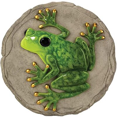 Spoontiques Gartendekoration – erhöhter Frosch-Trittstein – dekorativer Stein für den Garten Spoontiques Gartendekoration – erhöhter Frosch-Trittstein – dekorativer Stein für den Garten