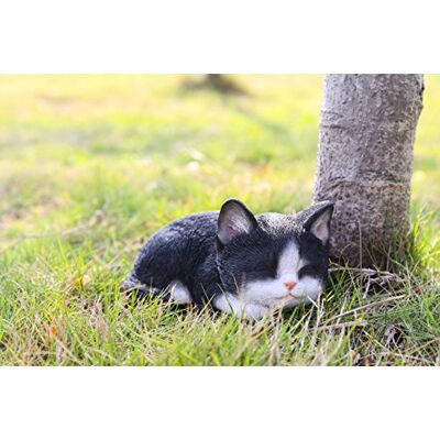 HI-LINE RUNADI Hi- Line Gift 87699-B Dekofigur Katze schlafend, Schwarz/Weiß HI-LINE RUNADI Hi- Line Gift 87699-B Dekofigur Katze schlafend, Schwarz/Weiß