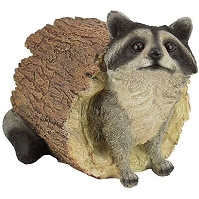 Design Toscano - Waschbär Gartenskulptur, Handbemalt, 25,5 cm - Tierfigur für Garten Design Toscano - Waschbär Gartenskulptur, Handbemalt, 25,5 cm - Tierfigur für Garten