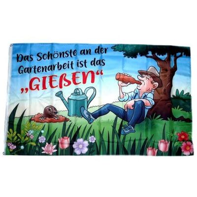FahnenMax Fahne/Flagge Gartenarbeit Gießen Bier 90 x 150 cm FahnenMax Fahne/Flagge Gartenarbeit Gießen Bier 90 x 150 cm