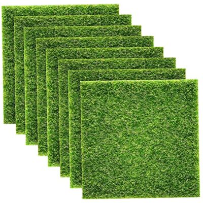 Lcarege Kunstrasen für den Garten, 15 x 15 cm, lebensechte Fee, realistisch, natürlich aussehend, für Weihnachten, Innen- und Außenbereich, 8 Stück Lcarege Kunstrasen für den Garten, 15 x 15 cm, lebensechte Fee, realistisch, natürlich aussehend, für Weihnachten, Innen- und Außenbereich, 8 Stück