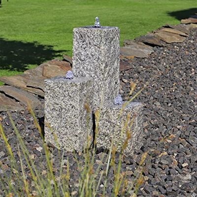 CLGarden Granit Springbrunnen SB2 3 teiliger Säulenbrunnen Steinbrunnen Wasserspiel Gartenbrunnen CLGarden Granit Springbrunnen SB2 3 teiliger Säulenbrunnen Steinbrunnen Wasserspiel Gartenbrunnen