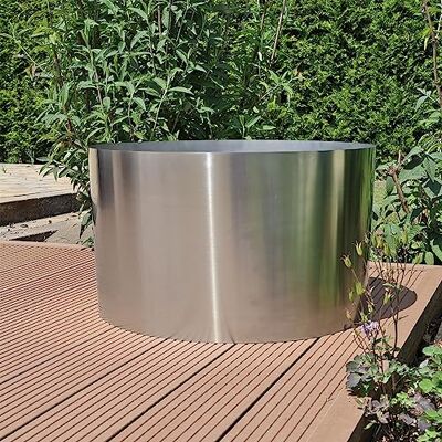 CLGarden Edelstahl Beckenumrandung für 90 Liter Springbrunnen Becken Umrandung Brunnenumrandung CLGarden Edelstahl Beckenumrandung für 90 Liter Springbrunnen Becken Umrandung Brunnenumrandung