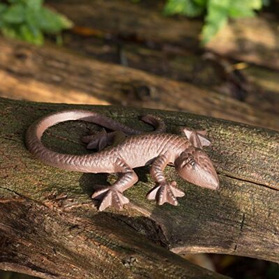 Antikas Hübsche Eidechse, Gecko als Dokoration, Salamander aus Gusseisen Antikas Hübsche Eidechse, Gecko als Dokoration, Salamander aus Gusseisen