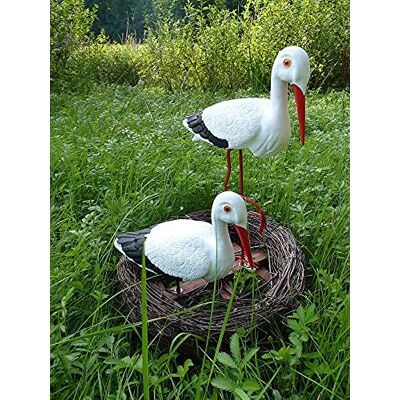 Generic STORCHENNEST Nest 2 STÖRCHE Storch Familie ALS Set Figur, Top Qualität Generic STORCHENNEST Nest 2 STÖRCHE Storch Familie ALS Set Figur, Top Qualität