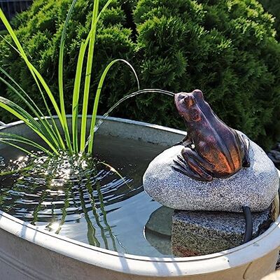 CLGarden Set Frosch Wasserspeier NSP10 Teichfigur Solarbrunnen mit Solar Pumpe für Teich Gartenteich CLGarden Set Frosch Wasserspeier NSP10 Teichfigur Solarbrunnen mit Solar Pumpe für Teich Gartenteich