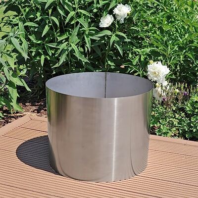CLGarden Edelstahl Umrandung für 30 Liter Brunnenbecken Gartenbrunnen Brunnenumrandung für Terrasse und Balkon CLGarden Edelstahl Umrandung für 30 Liter Brunnenbecken Gartenbrunnen Brunnenumrandung für Terrasse und Balkon