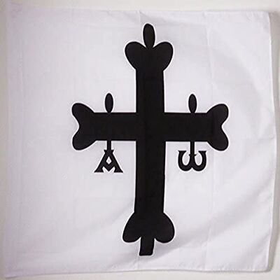 AZ FLAG Flagge Königreich Asturien 718-910 90x90 cm Polyester 100D Hohlsaum Für innen und außen Asturorum regnum dekorative Flagge doppelte Nähte und verstärkte Kanten mit Masttunnel 100D Polyester AZ FLAG Flagge Königreich Asturien 718-910 90x90 cm Polyester 100D Hohlsaum Für innen und außen Asturorum regnum dekorative Flagge doppelte Nähte und verstärkte Kanten mit Masttunnel 100D Polyester