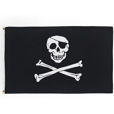 AZ FLAG Flagge Pirat Totenkopf 150x90 cm Leichtes Polyester 2 Ösen Für innen Piraten Totenkopf dekorative Flagge doppelte Nähte und verstärkte Kanten mit Metallösen AZ FLAG Flagge Pirat Totenkopf 150x90 cm Leichtes Polyester 2 Ösen Für innen Piraten Totenkopf dekorative Flagge doppelte Nähte und verstärkte Kanten mit Metallösen