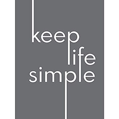 Wee Blue Coo Halten Sie das Leben einfach Typografie minimalistisch Ungerahmter Druck 30x40 cm Wee Blue Coo Halten Sie das Leben einfach Typografie minimalistisch Ungerahmter Druck 30x40 cm