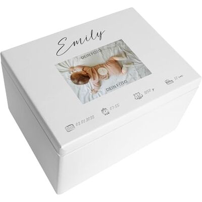 Creative Personalisiert Foto Erinnerungsbox Baby Holzkiste Fotogeschenke für Geburt & Taufe Dein eigenes Bild Individuelles Geschenk für Mädchen und Jungen Erinnerungskiste Creative Personalisiert Foto Erinnerungsbox Baby Holzkiste Fotogeschenke für Geburt & Taufe Dein eigenes Bild Individuelles Geschenk für Mädchen und Jungen Erinnerungskiste