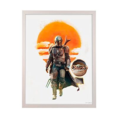 Komar Bilderrahmen Holz White mit Wandbild Mandalorian The Child Family Trip als Set Größe: 30x40 cm Wandbild, Dekoration, Kinder, Jugendliche… Komar Bilderrahmen Holz White mit Wandbild Mandalorian The Child Family Trip als Set Größe: 30x40 cm Wandbild, Dekoration, Kinder, Jugendliche…