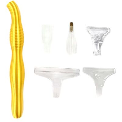 Generic 5D-Diamant-Kunst-Malerei-Bohrstift, 13 x 1,9 cm, mit 5 Spitzenspitzen Ergonomischer Griff Kompakte 13 cm Tragbares Set Mit 5 Spitzen Für Diamantmalerei Leichtes PLA Material (3) Generic 5D-Diamant-Kunst-Malerei-Bohrstift, 13 x 1,9 cm, mit 5 Spitzenspitzen Ergonomischer Griff Kompakte 13 cm Tragbares Set Mit 5 Spitzen Für Diamantmalerei Leichtes PLA Material (3)