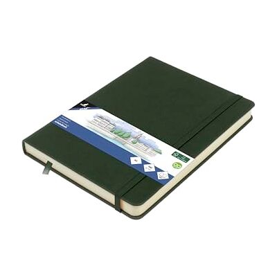 Kangaro Art Skizzenbuch A5 Forest Green PU Hardcover 80 Blatt 140 Gramm cremefarbenes Papier mit Gummiband und Band Kangaro Art Skizzenbuch A5 Forest Green PU Hardcover 80 Blatt 140 Gramm cremefarbenes Papier mit Gummiband und Band