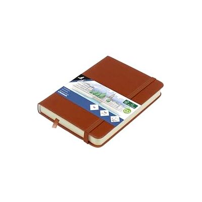 Kangaro Art Skizzenbuch A6 Cognac PU Hardcover 80 Blatt 140 Gramm cremefarbenes Papier mit Gummiband und Band Kangaro Art Skizzenbuch A6 Cognac PU Hardcover 80 Blatt 140 Gramm cremefarbenes Papier mit Gummiband und Band