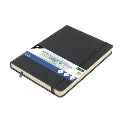 Kangaro Art Skizzenbuch A5 Cold Grey PU Hardcover 80 Blatt 140 Gramm cremefarbenes Papier mit Gummiband und Band Kangaro Art Skizzenbuch A5 Cold Grey PU Hardcover 80 Blatt 140 Gramm cremefarbenes Papier mit Gummiband und Band