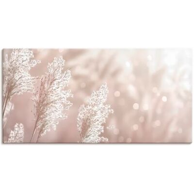 ARTLAND Wanddeko Leinwand Bilder Wandbild 60x30 cm Pflanzen natural elements Gräser Pampasgras im Sonnenlicht Boho Deko U5GP ARTLAND Wanddeko Leinwand Bilder Wandbild 60x30 cm Pflanzen natural elements Gräser Pampasgras im Sonnenlicht Boho Deko U5GP