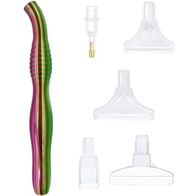 Generic 5D-Diamant-Kunst-Malerei-Bohrstift mit 5 Spitzenspitzen, 13 x 1,9 cm Ergonomischer Griff Kompakte 13 cm Tragbares Set Mit 5 Spitzen Für Diamantmalerei Leichtes PLA Material (5) Generic 5D-Diamant-Kunst-Malerei-Bohrstift mit 5 Spitzenspitzen, 13 x 1,9 cm Ergonomischer Griff Kompakte 13 cm Tragbares Set Mit 5 Spitzen Für Diamantmalerei Leichtes PLA Material (5)